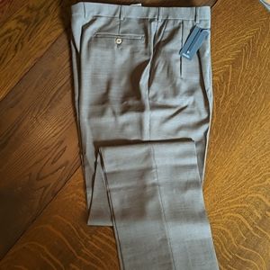 Tan Zanella Wool Dress Pants